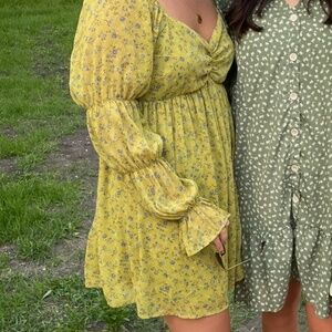 Green Floral Wild Fable Dress